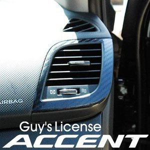 [ Accent 2011~ auto parts ] Airvent&Handle Carbon Fabic Decal Sticker  Made in Korea